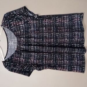 Worthington Petite Black w Bright Colored Flecks Size PXL